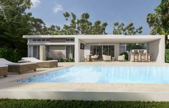 Casa Linda Villa Whitesand Small Back View