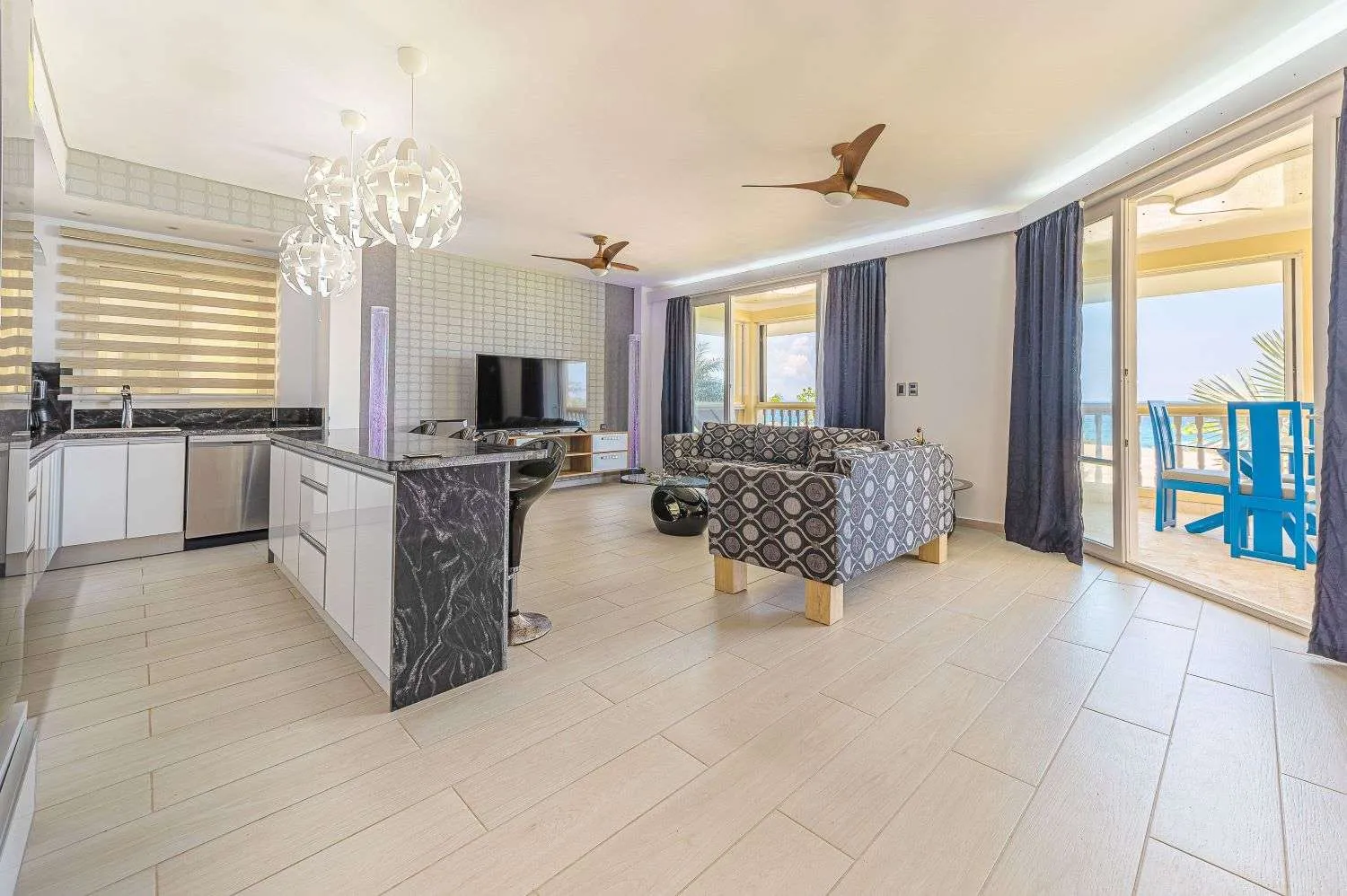 Hispaniola Beach Condos L-441A Living Room 01