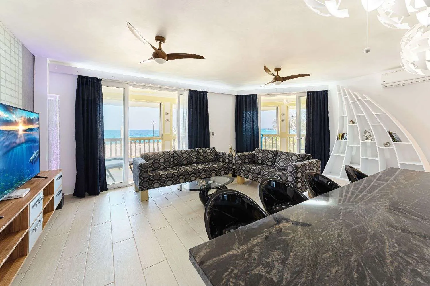 Hispaniola Beach Condos L-441A Living Room 01