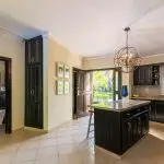 Elegant Kitchen with Mahogany Cabinetry, Granite Countertops for Sale at Casa Linda